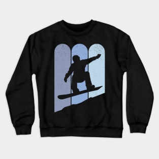 Vintage Snowboarding Downhill Crewneck Sweatshirt